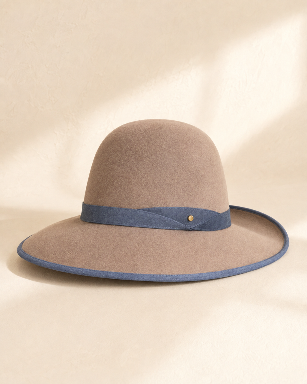 Elowyn Halo Women’s Wool Felt Wide-Brim Hat – Mushroom Taupe
