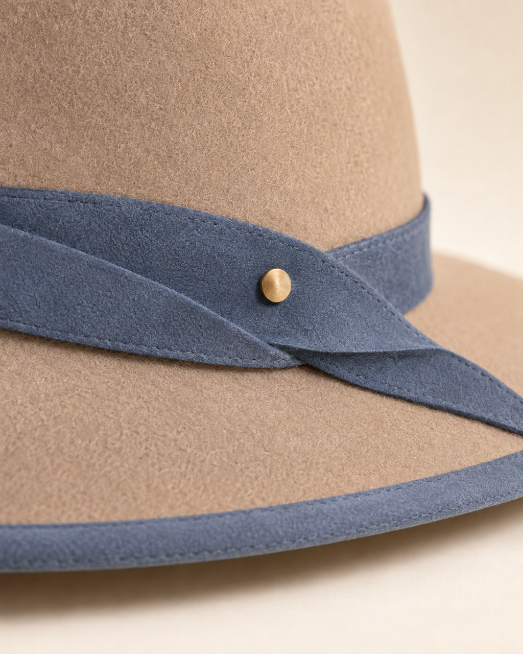 Elowyn Halo Women’s Wool Felt Wide-Brim Hat – Mushroom Taupe